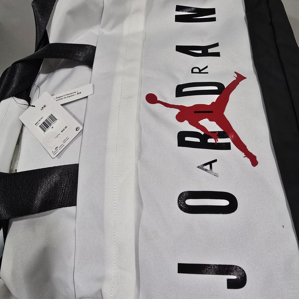 Jordan White and Black Men's Bag